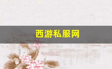 西游私服网(西游游戏官网)